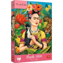 Puzzle 1000 el. Frida Kahlo: Portret w d�ungli Trefl
