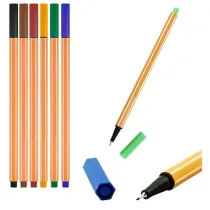 Leantoys Cienkopisy 0,4mm kolorowe 6 szt.
