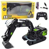 Koparka gsienicowa RC 2.4G 11CH czarna Leantoys