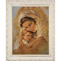 Obraz Haftowany Matka Bo�a z dzieci�tkiem 22x27,5