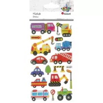 Titanum Naklejki wypuk�e pojazdy u�ytkowe mix 17 szt.