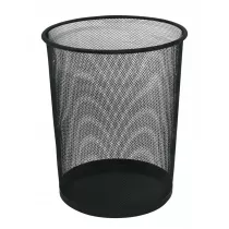 Q-connect Kosz na �mieci Office Set metalowy czarny 19l