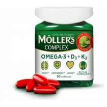 Moller`s Complex Omega-3 + D3 + K2 suplement diety 60 kaps.