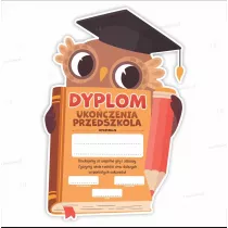 LearnHow Dyplom kszta�t uko�czenia przedszkola sowa 5 szt.