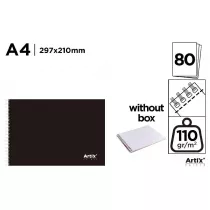 Artix Blok rysunkowy A4/80K 110g