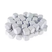 Kostka do gry plastik ekstra GADKA - biaa - 100 szt. Plastic Polska