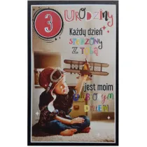 AbCard Kartka okoliczno�ciowa Urodziny 3 ch�opiec