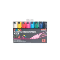 Uni Mitsubishi Pencil Markery PC-8K zestaw 8 szt.