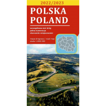 Mapa drogowa Polska 1:800 000 lam w.2022