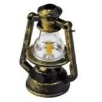 Titanum Lampa naftowa 37x50mm plastikowa miniaturowa z�ota