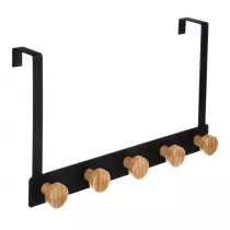 5five Simply Smart Wieszak na drzwi Bamboo Black 5 haczykw
