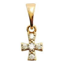 Zawieszka Krzy�yk z Cyrkoniami 10x6mm