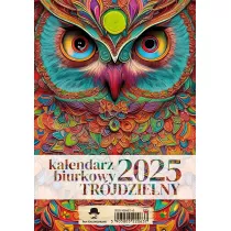 Kalendarz 2025 A5 biurkowy pionowy trjdzielny MIX