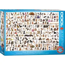 Puzzle 1000 el. �wiat ps�w Eurographics
