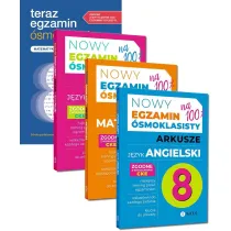 Pakiet: Teraz egzamin �smoklasisty. Matematyka. Repetytorium, Nowy Egzamin �smoklasisty. Arkusze: J�zyk polski, Matematyka, J�zyk angielski