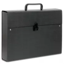 Penmate Teczka z r�czk� A4 Maxi Plus Lux PCV czarna