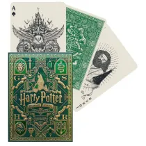 Harry Potter Slytherin, karty do gry w kolorze zielonym Quint
