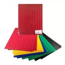 Galeria Hobby Tektura falista 3D kolorowa 25x35 cm, 10 arkuszy