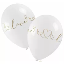 Arpex Balony dekoracyjne zoty nadruk Love 5 szt.
