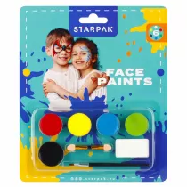 Farby do malowania twarzy 6 kolorw STARPAK 528371