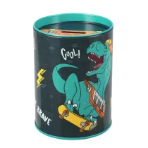 Skarbonka metalowa okr�g�a Skate Dino STARPAK 536633