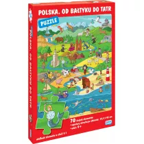 Puzzle 70 el. Polska. Od Batyku do Tatr Wydawnictwo Jako