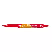 Tetis Marker permanentny premium 2 kocwki KM 501-C2 3 mm czerwony