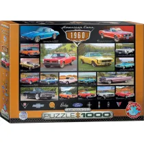 Puzzle 1000 el. Ameryka�skie samochody z lat 60 Eurographics