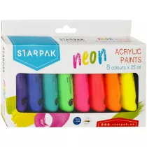Starpak Farby akrylowe neonowe 484981 8x25ml