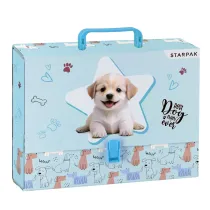 Teczka z r�czk� A4/50mm Cuties Doggy  STARPAK 559322