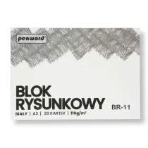 Penword Blok rysunkowy A3 bia�y 110g 20 kartek