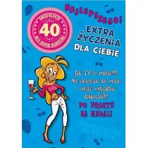 Stamp Karnet Party naklejany B6 + koperta Urodziny 40