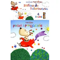 Piesek i przyjaciele. Zestaw do kolorowania. Marzipan