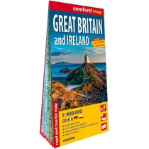 Wielka Brytania i Irlandia Great Britain and Ireland laminowana mapa samochodowo-turystyczna 1:950 000