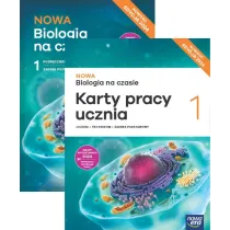 Pakiet NOWA Biologia na czasie 1. Podr�cznik i karty pracy ucznia dla liceum og�lnokszta�c�cego i technikum. Zakres podstawowy. Edycja 2024