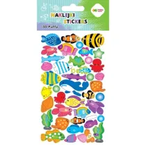Naklejki 3D Puffy Fishes 10x20cm HAPPY COLOR