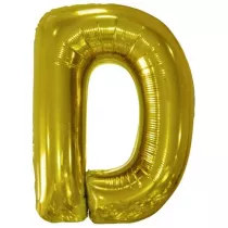 Amscan Balon foliowy litera D z�ota 62x86cm