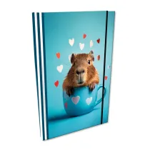 Bee-bee Notes A5 z gumk� Soft Touch Capybara kratka