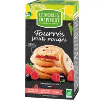 Le Moulin Du Pivert Ciastka z nadzieniem z czerwonych owocw 175 g Bio