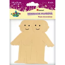 Titanum Dekoracje piankowe postacie cieliste 8 szt.