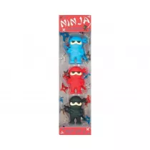 Kolorowe Baloniki Gumki do cierania Ninja 3 szt.