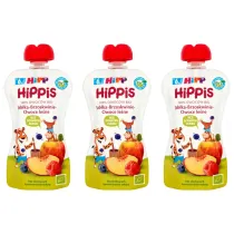 Hipp Mus owocowy Jab�ka-Brzoskwinie-Owoce le�ne po 6. miesi�cu zestaw 3 x 100 g Bio