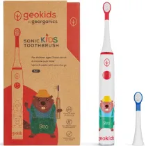 Georganics GeoKids, Zestaw Elektrycznej Szczoteczki Sonicznej dla Dzieci, 3+