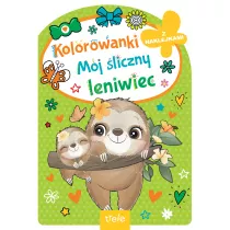 Mj liczny leniwiec. Kolorowanka z wykrojnikiem