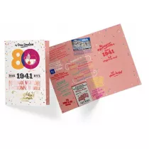 Kukartka Karnet B6 PR-306 Urodziny 80 2021