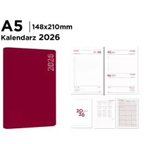 Main paper Kalendarz 2026 ksi��kowy A5 czerwony