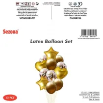 Zestaw balon�w. 30/46 centymetr�w. 12 sztuk