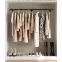 Songmics Wieszak cienny ze stali czarny 170 cm