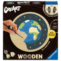 Creart Wooden Day and night globe