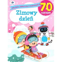 Koloruj i naklejaj z Kerfusiem. Zimowy dzie�